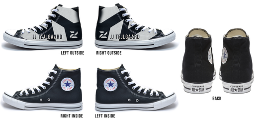 Zenlinez Z All Star Converse High Top (CUSTOM NAME = JJ TEJLGAARD )