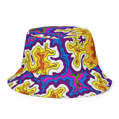 Fire Opal Reversible bucket hat