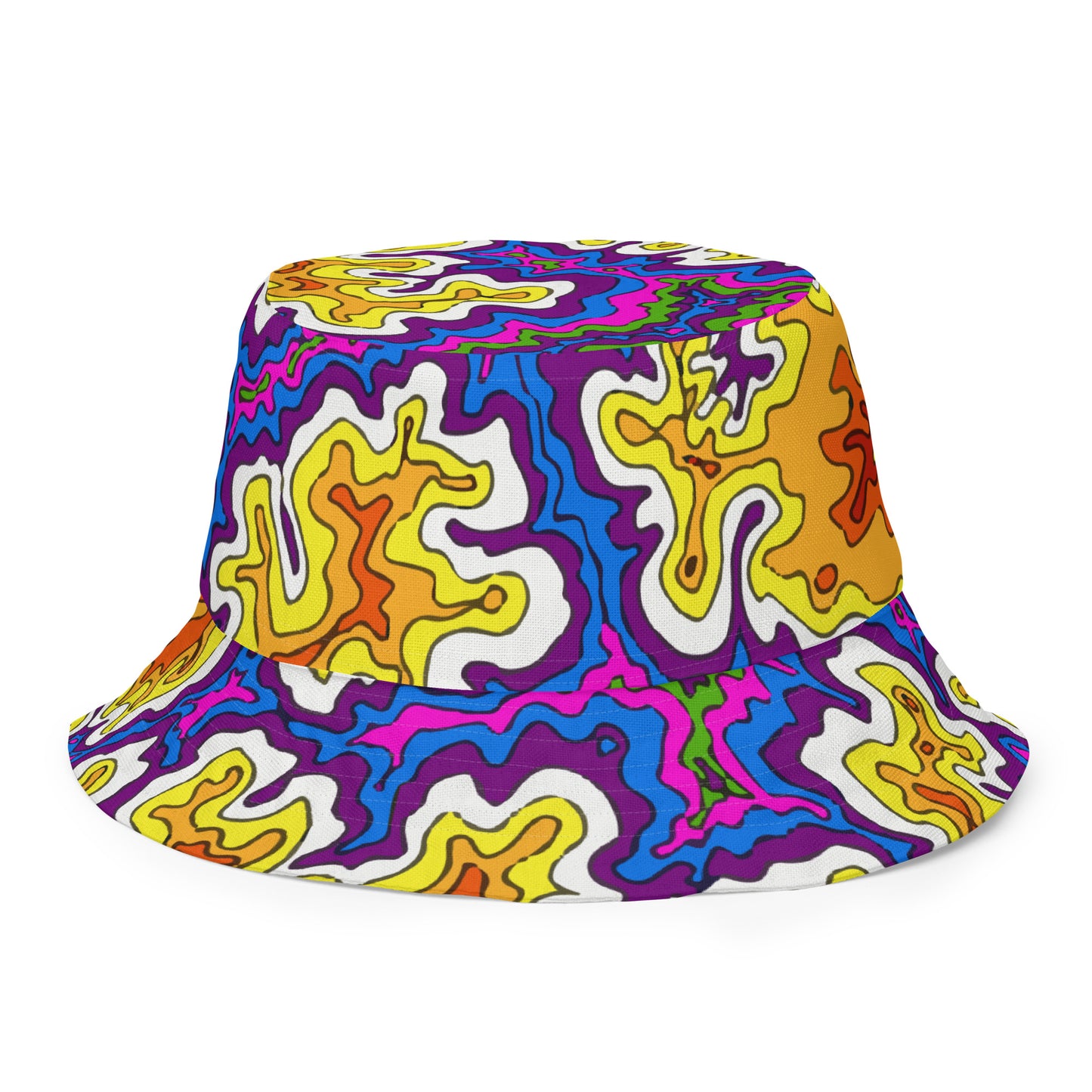 Fire Opal Reversible bucket hat